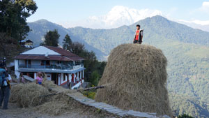 Op weg naar Pothana - Nepal