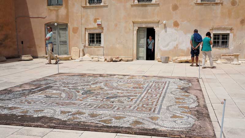 Mozaïek archeologisch museum - Náxos - Cycladen