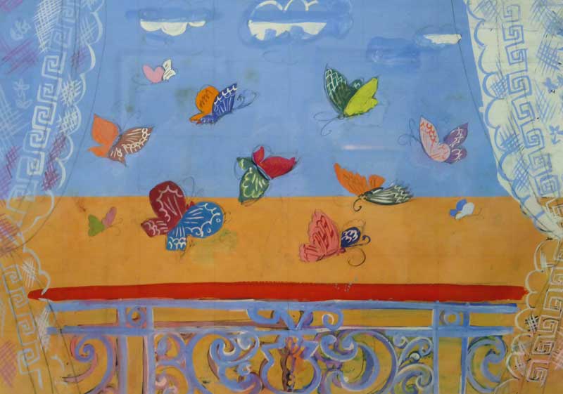 La Ballustrade aux Papillons - Raoul Dufy -1930