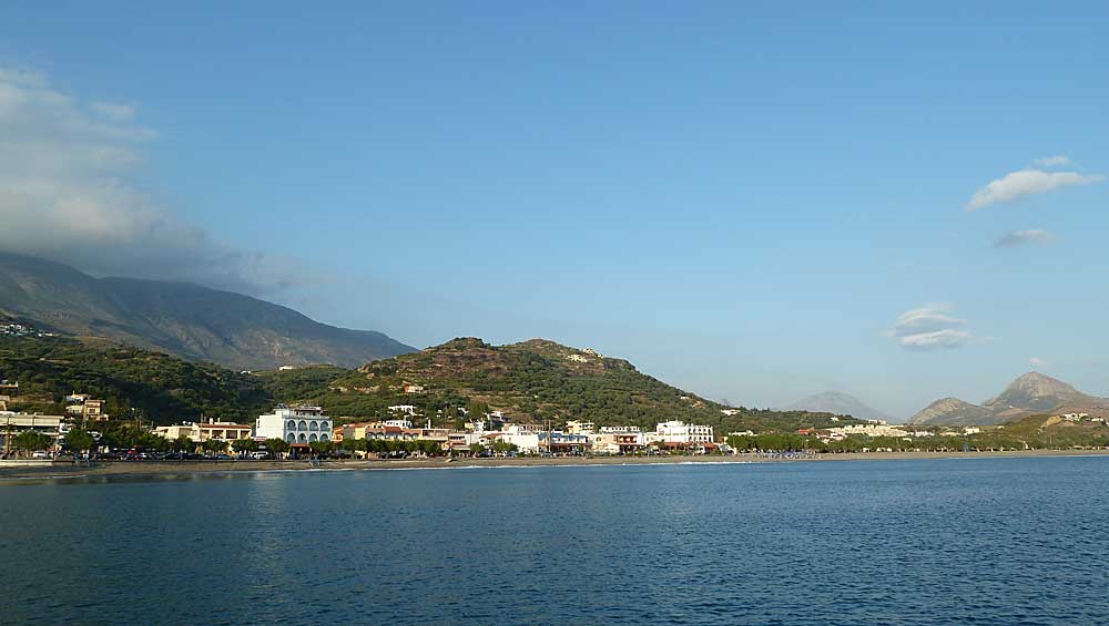 Zee, strand en bergen in Plakias