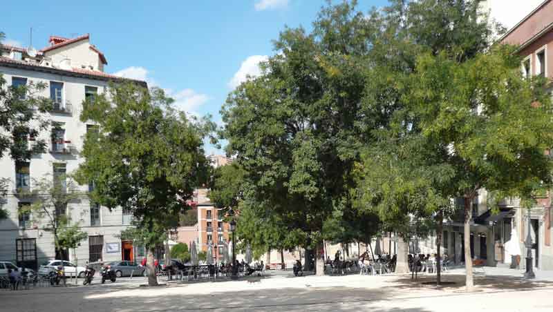 Plaza de la Paja oase van rust in Madrid