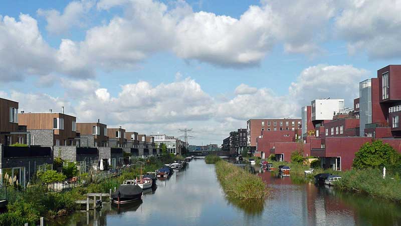 Van fris blauw naar zeegroen op Amsterdam IJburg