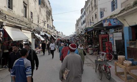 Rue de l‘Istiqlal en Avenue Zerktouni in medina Essaouira